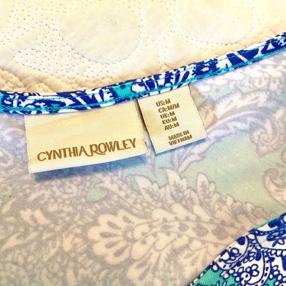 Cynthia Rowley sleeveless dress, blue/paisley, size medium - Picture 7 of 7